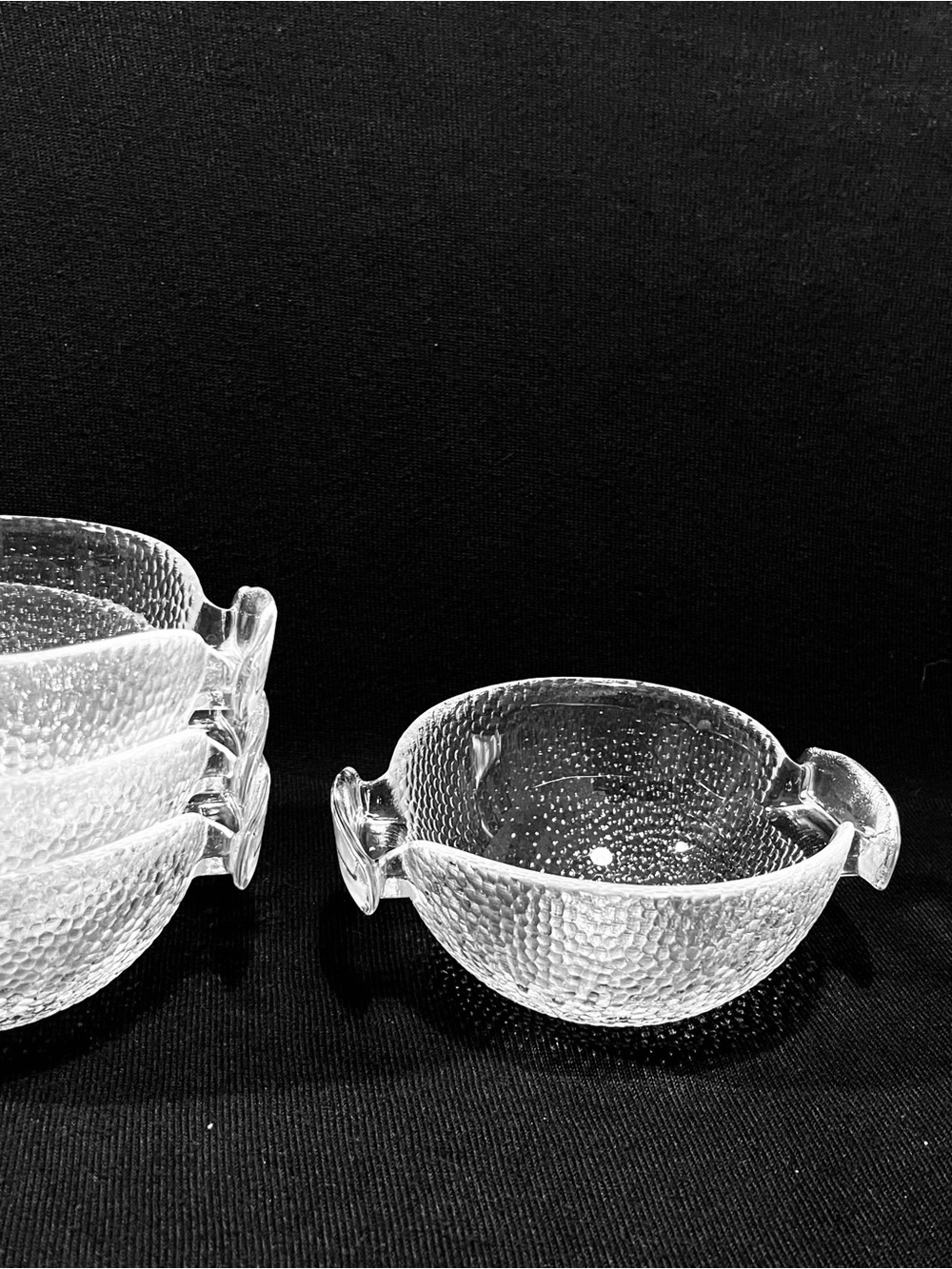 Vintage Swedish Glass Fruit Salad Bowls Set of 4